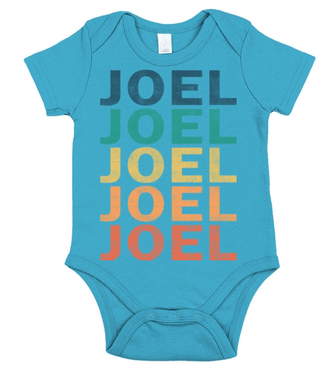 Joel Name T Shirt - Joel Vintage Retro Name Gift I Short Sleeve Baby One-Piece