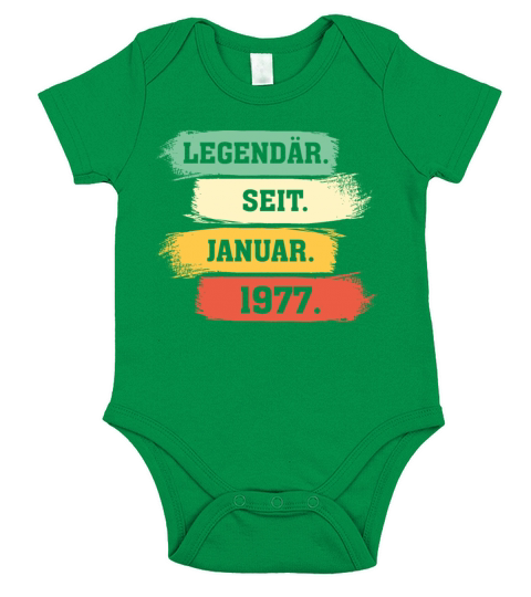 Legend Since January 1977 Short Sleeve Baby One-Piece