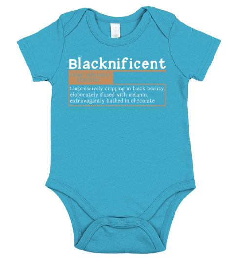 Magnificent Beauty Melanin Black History Month Short Sleeve Baby One-Piece