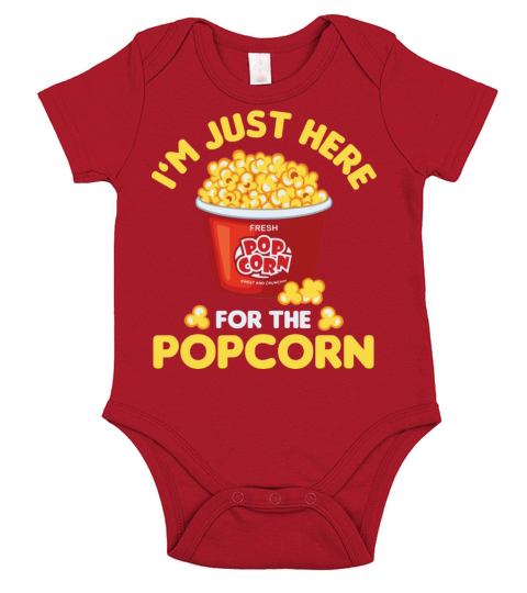 Popcorn Vintage Retro Funny Popcorn Lovers Short Sleeve Baby One-Piece