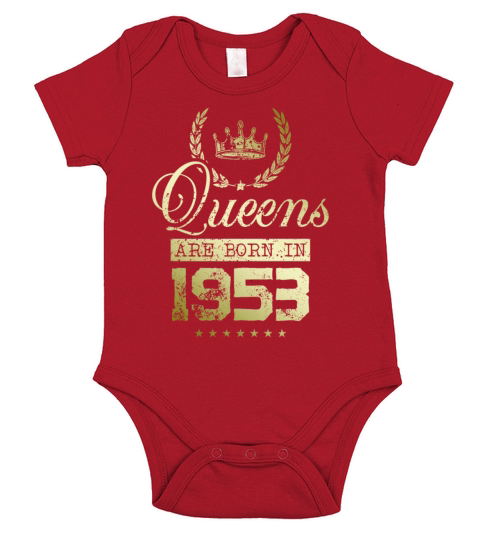 Queens born in 1953 Short Sleeve Baby One-Piece