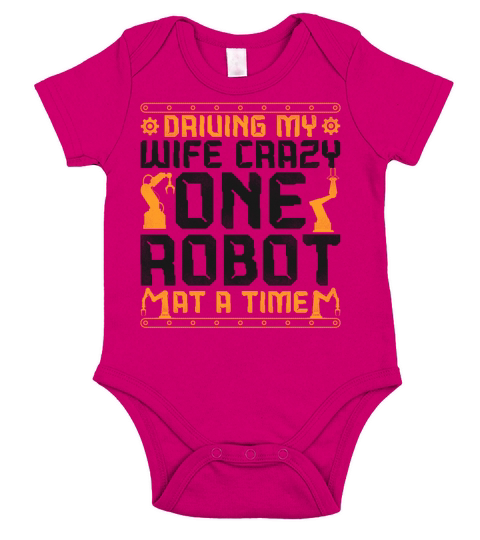 Robot Robotics Engineer Wife Short Sleeve Baby One-Piece