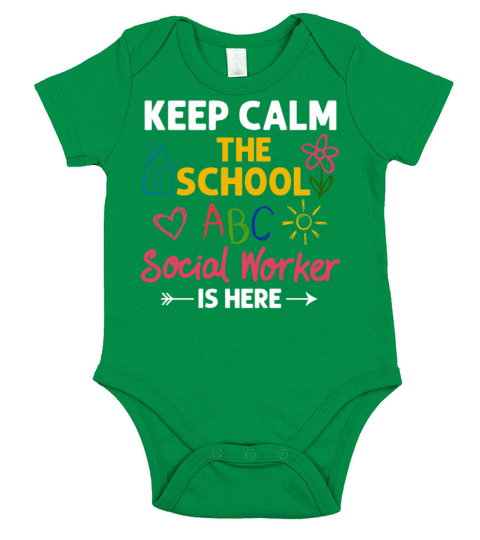 School Social Worker Quotes Appreciation Office Short Sleeve Baby One-Piece