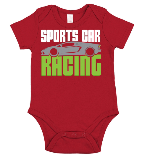 Sportscar Racing Automobile Car Vehicle Short Sleeve Baby One-Piece