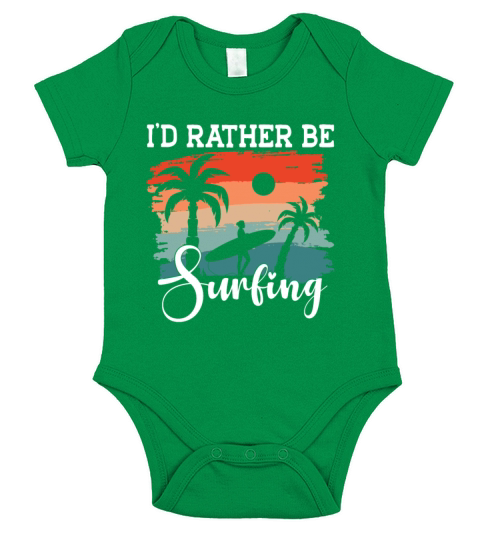 Surfing Sport Beach Surfboard Ocean Sunshine Surf Short Sleeve Baby One-Piece
