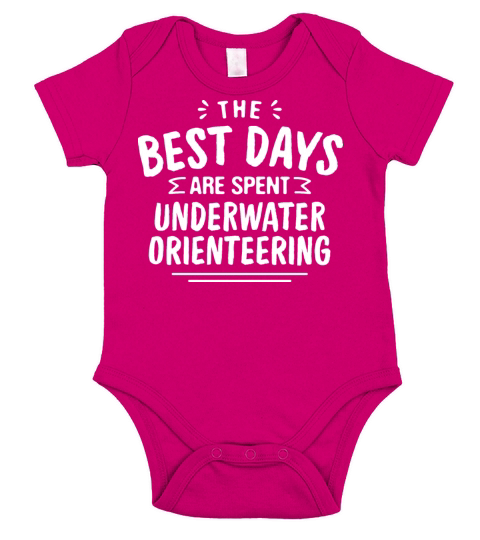 The Best Days Are Spent Underwater Orienteering Short Sleeve Baby One-Piece