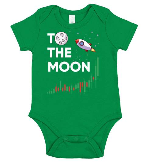 To The Moon - Trading Fun Short Sleeve Baby One-Piece