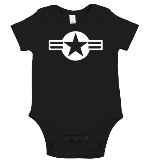 Us Air Force Retro Short Sleeve Baby One-Piece