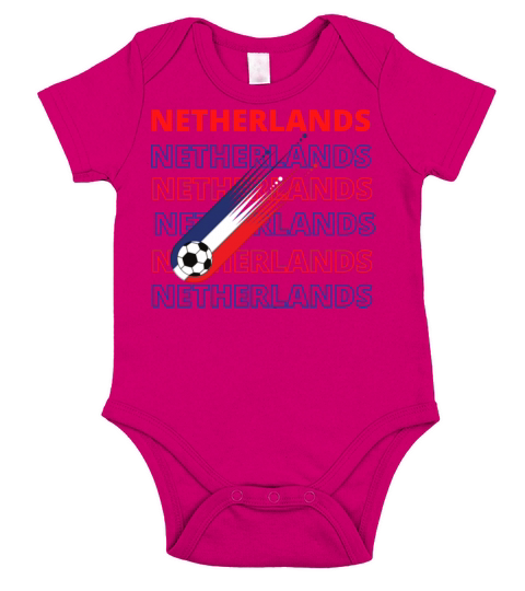 World Netherlands Soccer Vintage Short Sleeve Baby One-Piece
