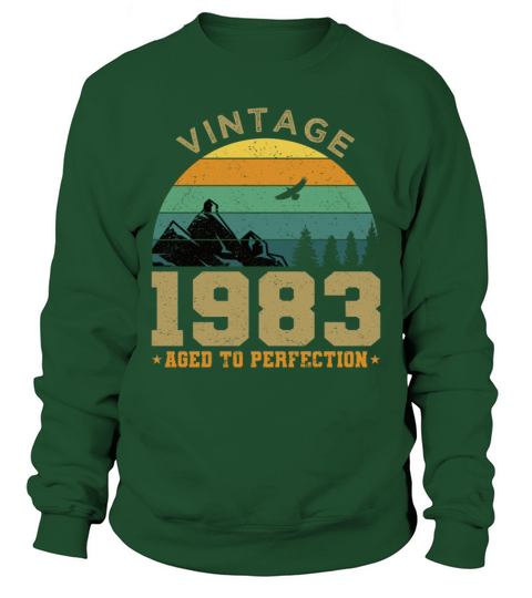 40th birthday vintage 1983 aged to perfection Sweatshirt Unisex