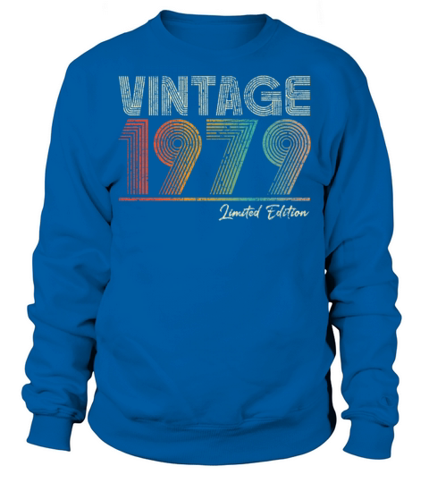 44 Years Old Vintage 1979 44th Birthday Gifts Sweatshirt Unisex