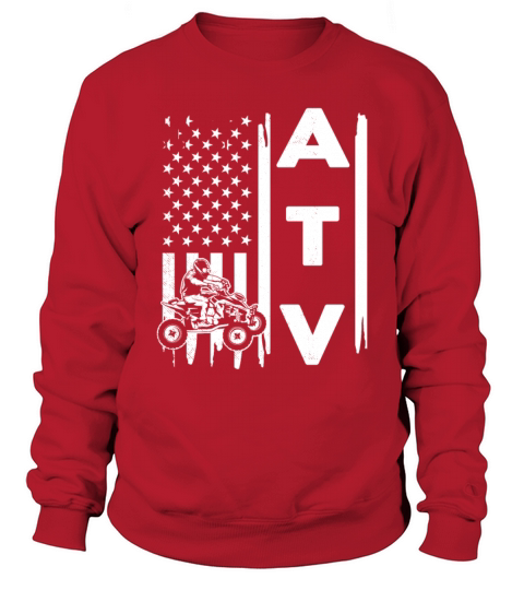 all terrain vehicles US flag graphic concept Sweatshirt Unisex