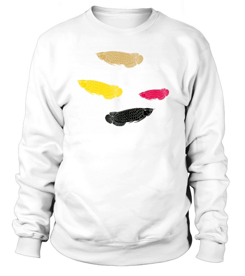 colorful asian arowana fish illustration Sweatshirt Unisex