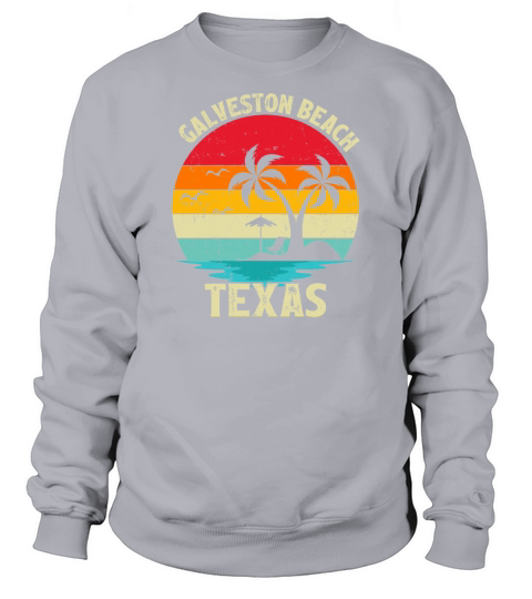 Family Vacation Vintage Retro Texas Galveston Beac Sweatshirt Unisex