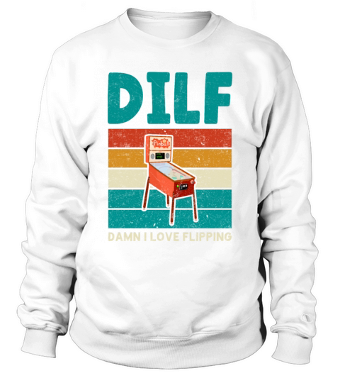 Flipper Arcade Game Retro Vintage Pinball Machine Sweatshirt Unisex