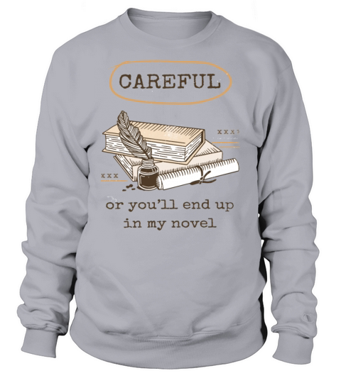 Funny Writer Quote Book Pile Art For Novelists Sweatshirt Unisex