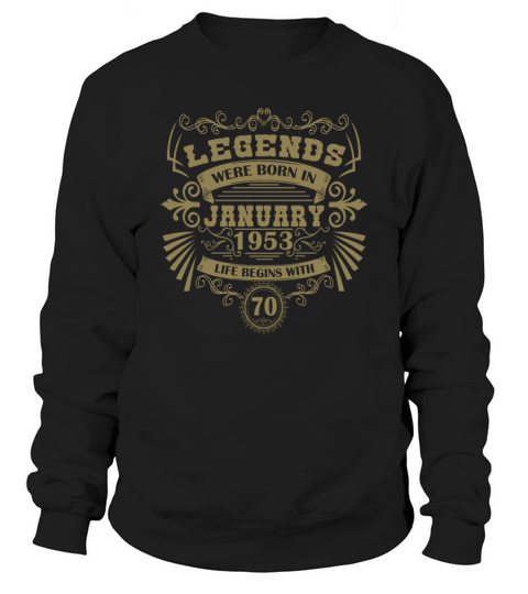 January 1953 70th Birthday Vintage Sweatshirt Unisex