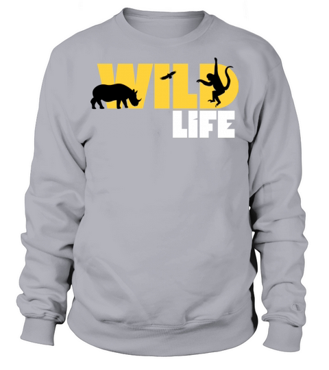 Minimalist Black and Yellow Wild Life T-Shirt Sweatshirt Unisex