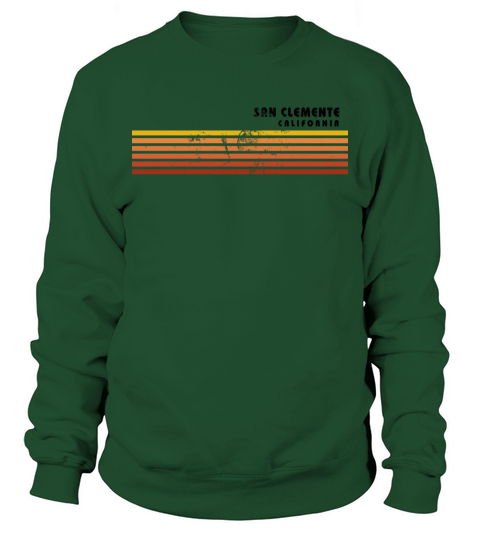 Retro San Clemente California Vintage Vacation Sweatshirt Unisex