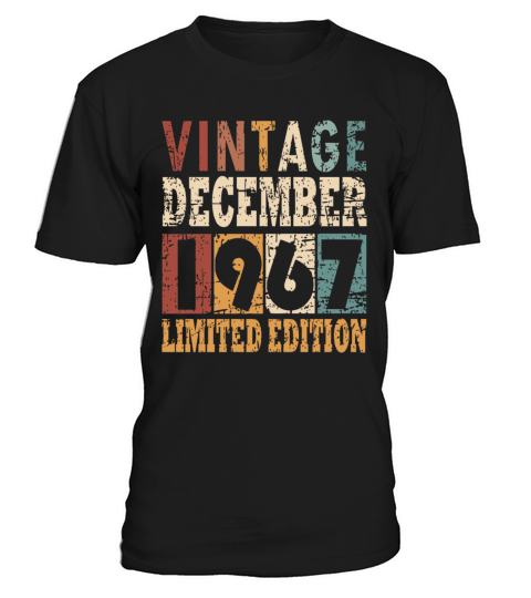 1967 December vintage birthday T-Shirt Unisex