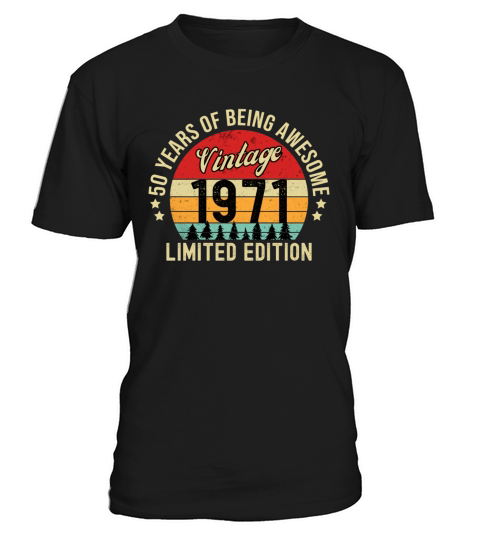 50th Birthday Vintage 1971 T-Shirt Unisex
