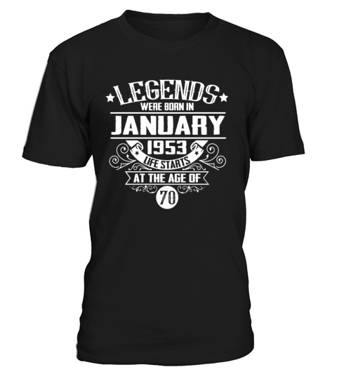 70th Birthday Gifts January 1953 Vintage T-Shirt Unisex