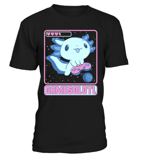 Axolotl Gamesolotl Funny Video Games T-Shirt Unisex