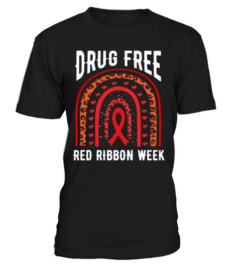 Rainbow Ribbon Week October Substance Wear Red T-Shirt Unisex