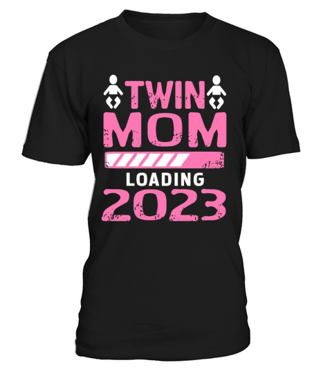 Womens Twin Mama Twin Mom to Be Pregnancy T-Shirt Unisex
