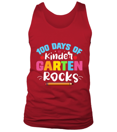 100 Days Of School Design for Kindergarten Teacher Tank Top Unisex