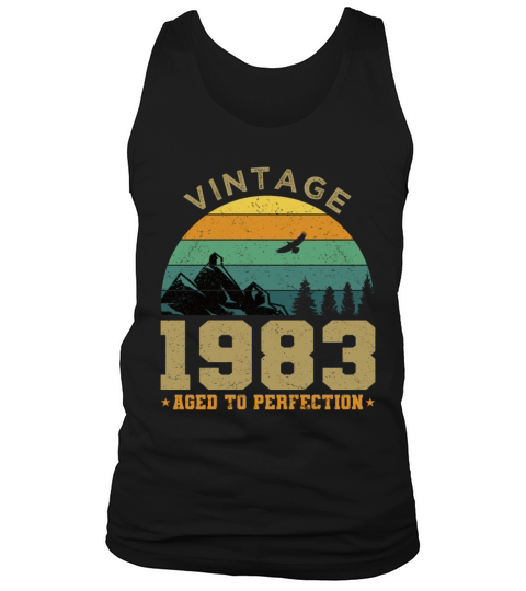 40th birthday vintage 1983 aged to perfection Tank Top Unisex
