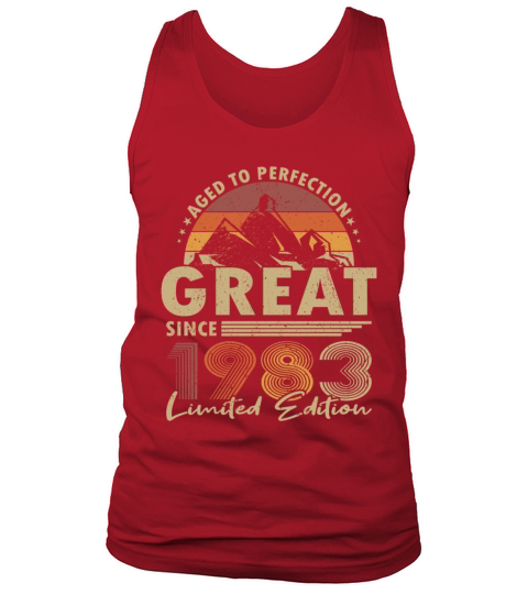 40th birthday vintage 1983 great since 1983 Tank Top Unisex