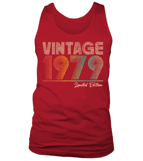 44 Years Old Vintage 1979 44th Birthday Gifts Tank Top Unisex