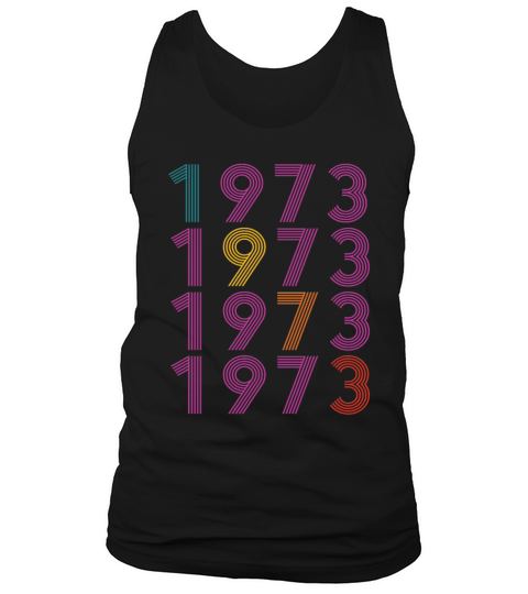 50th birthday vintage 1973 retro vintage style Tank Top Unisex