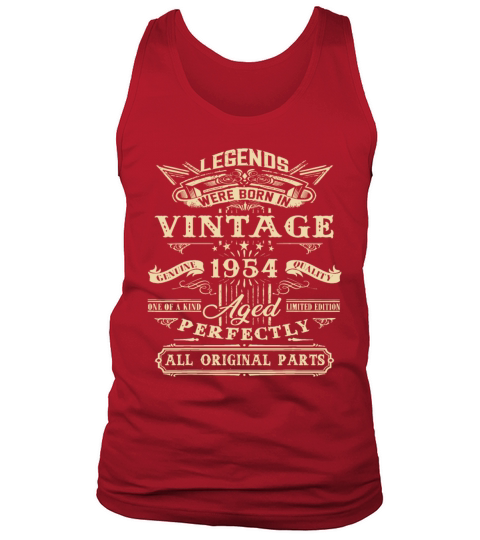 68th Birthday Gift For Legends Born 1954 68 Yrs Ol Tank Top Unisex
