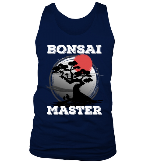 Bonsai Master Tree Sunset Miniature Plants Trees Tank Top Unisex