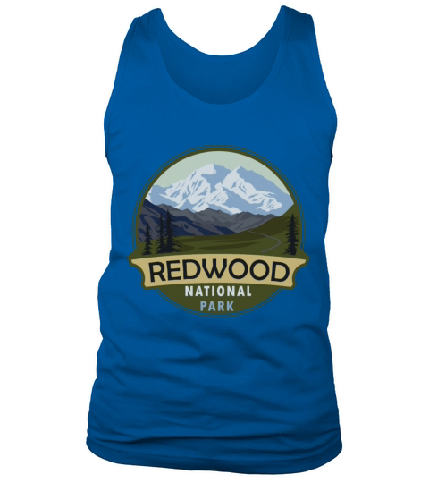 Cool Vintage Retro Redwood National Park Mountain Tank Top Unisex