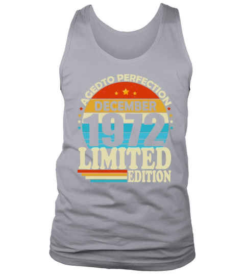 December 1972 Vintage Retro Birthday Tank Top Unisex