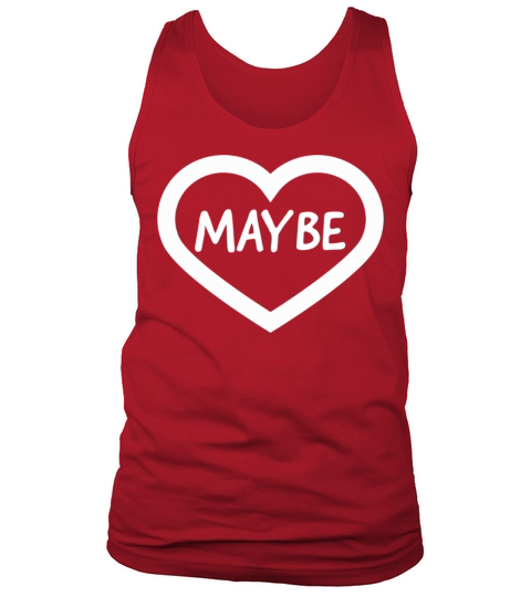 Funny Valentines Day heart design with witty text Tank Top Unisex
