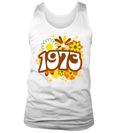 Groovy 50 Years Woman Colorful 1973 50th Birthday Tank Top Unisex