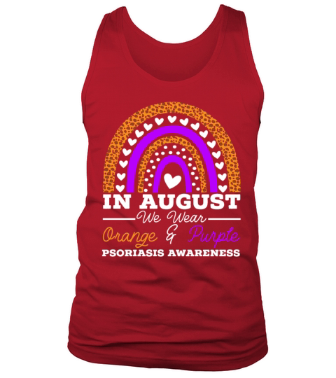 In August We Wear Orange And Purple Psoriasis Tank Top Unisex