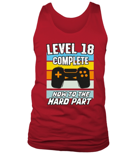 Level 18 Birthday Video Games 18th Bday Tank Top Unisex