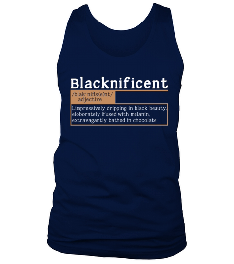 Magnificent Beauty Melanin Black History Month Tank Top Unisex