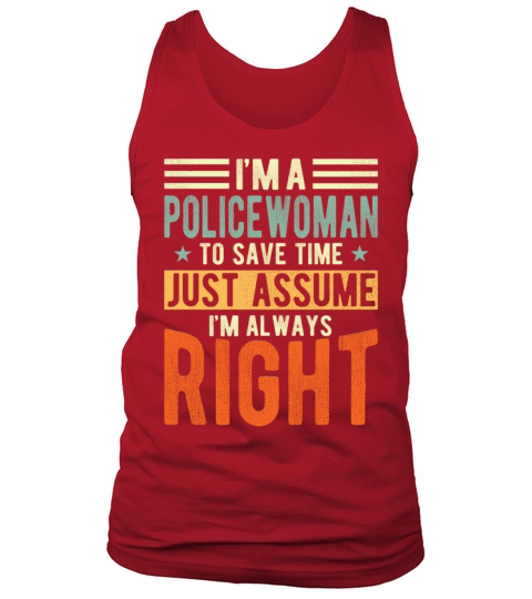 Policewoman Tank Top Unisex