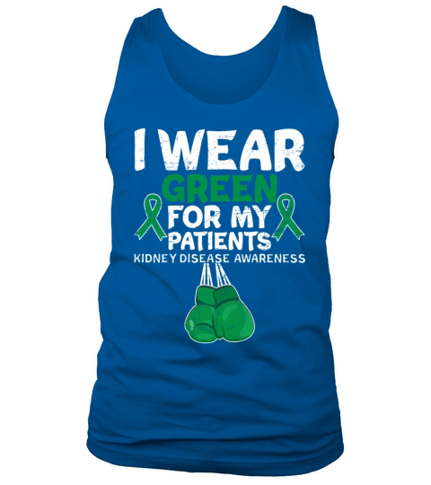 Wear Green For Patients Kidney Disease Awareness Tank Top Unisex