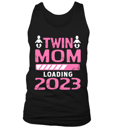 Womens Twin Mama Twin Mom to Be Pregnancy Tank Top Unisex
