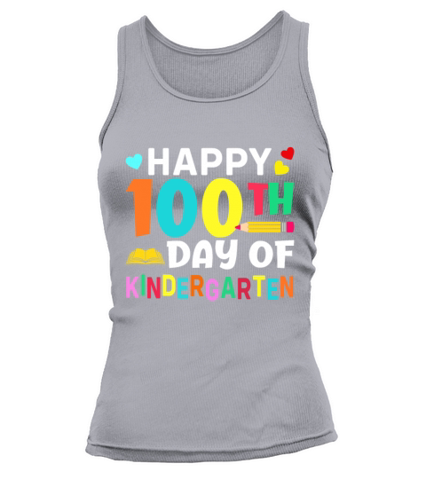 100 Days Of School Design for Kindergarten Teacher Tank top Woman
