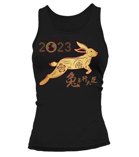 2023 Happy New Year Chinese Year of the Rabbit r Tank top Woman