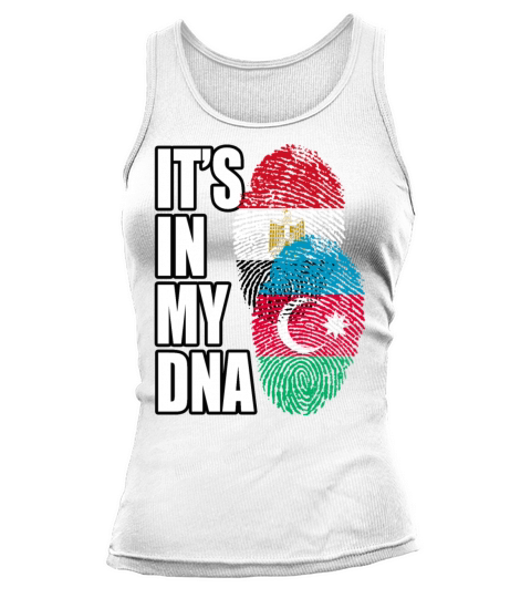 Azerbaijani And Egyptian Mix Heritage DNA Flag Tank top Woman
