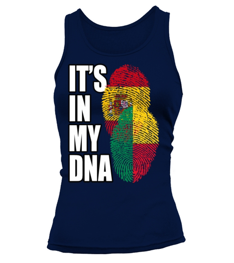 Beninese And Spaniard Mix Heritage DNA Flag Tank top Woman